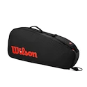 Rackettas Wilson  Clash V3 3PK Racquet Bag Black/Infrared