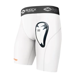 Short met kruisbeschermer Shock Doctor BioFlex Cup White Senior