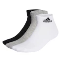 Sokken adidas  Cushioned Sportswear Ankle Socks 3 Pairs Grey/White/Black  XL