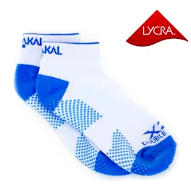 Sokken Karakal Socks X2+ Female Trainer White/Blue-36-41