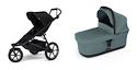 Sportieve kinderwagen Thule Urban Glide 3 Black + Bassinet Mid blue