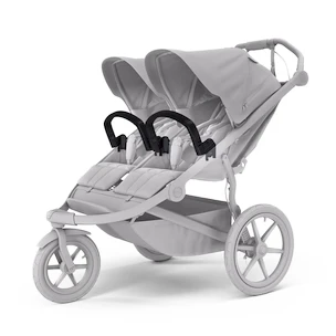 Sportieve kinderwagen Thule Urban Glide 3 Double Black + 2x Veiligheidsbeugel + Regenscherm + Muggennet