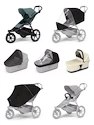 Sportieve kinderwagen Thule Urban Glide 3 Mid blue + Bassinet Soft beige SET 7in1