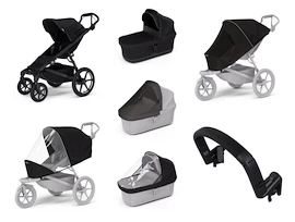 Stadswandelwagen Thule Urban Glide 4-wheel Black + Bassinet Black SET 7in1