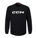 Trui voor kinderen CCM  LOCKER ROOM FLEECE CREW Black