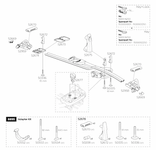 Vervangende achterwielhouder Thule  52959