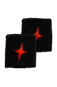 Zweetbandjes Starvie  Black Wristband Red Star 2 Pack